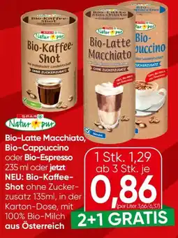 Spar Spar Natur pur Bio-Latte Macchiato Angebot