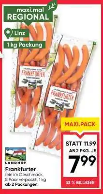 Maximarkt FRANKFURTER Angebot