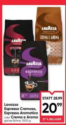 Maximarkt Lavazza Espresso Cremoso, Espresso Aromatico oder Crema e Aroma Angebot