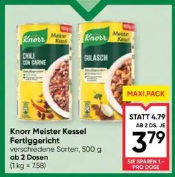 Maximarkt Knorr Meister Kessel Fertiggericht Angebot