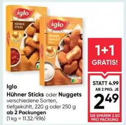 Maximarkt Iglo Hühner Sticks oder Nuggets Angebot