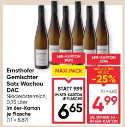 Maximarkt Ernsthofer Gemischter Satz Wachau DAC Angebot