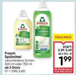 Maximarkt FROSCH SPÜLMITTEL Angebot