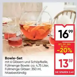 Maximarkt Bowle-Set Angebot