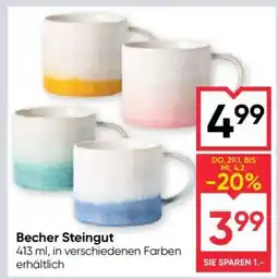 Maximarkt Becher Steingut Angebot