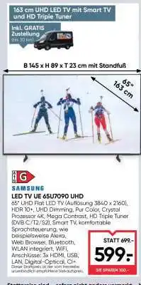 Maximarkt LED TV UE 65U7090 UHD Angebot