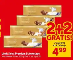 Interspar Lindt Swiss Premium Schokolade Angebot