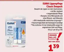 Interspar ISANA Lippenpflege Classic Duopack Angebot