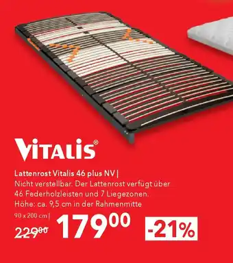 Lattenrost Vitalis 46 plus NV