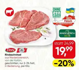 Spar RINDSSCHNITZEL Angebot