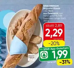 Spar SPAR PREMIUM Baguette Klassik oder Korn Angebot