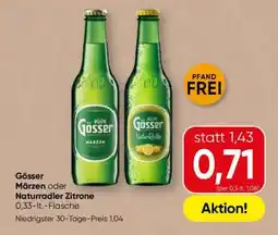 Spar GÖSSER MÄRZEN ODER NATURRADLER ZITRONE Angebot