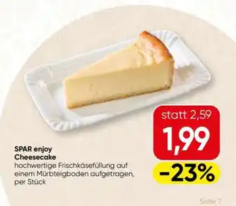 Spar SPAR enjoy Cheesecake Angebot