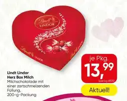 Spar Lindt Lindor Herz Box Milch Angebot
