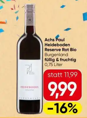 Spar Achs Paul Heideboden Reserve Rot BIO Angebot