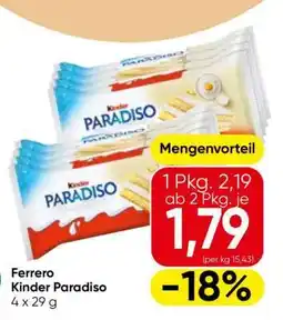 Eurospar Ferrero Kinder Paradiso Angebot