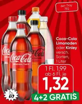 Spar Coca-Cola Limonaden oder Kinley Angebot