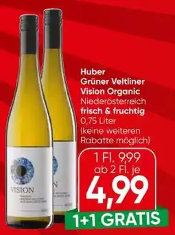 Spar Huber Grüner Veltliner Vision Organic Angebot