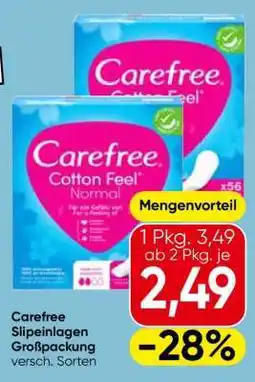 Eurospar Carefree Slipeinlagen Großpackung Angebot