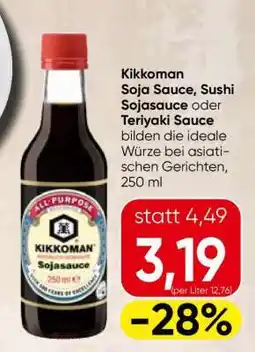 Eurospar Kikkoman Soja Sauce, Sushi Sojasauce oder Teriyaki Sauce Angebot