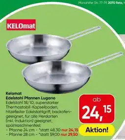 Eurospar Kelomat Edelstahl Pfannen Lugano Angebot