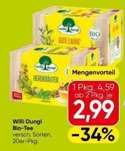 Eurospar Willi Dungl Bio Tee Angebot