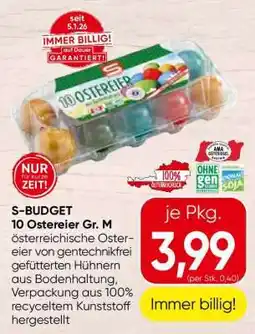 Spar S-BUDGET 10 Ostereier Gr. M Angebot