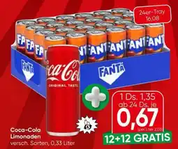 Eurospar Coca Cola Limonaden Angebot