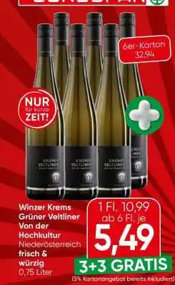 Eurospar Winzer Krems Grüner Veltliner von der Hochkultur Angebot