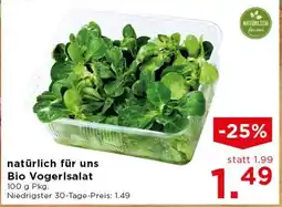 Unimarkt natürlich für uns Bio Vogerlsalat Angebot