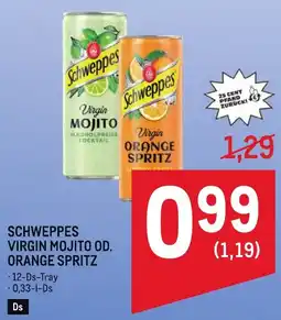 Metro Schweppes virgin mojito od. orange spritz Angebot