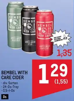 Metro Bembel with care cider Angebot
