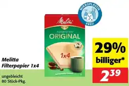 Nah&Frisch Melitta Filterpapier Angebot