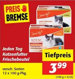 Nah&Frisch Jeden Tag Katzenfutter Frischebeutel Angebot