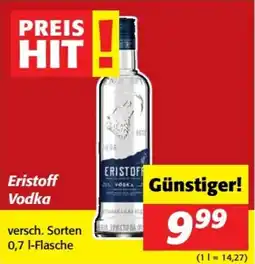 Nah&Frisch Eristoff Vodka Angebot