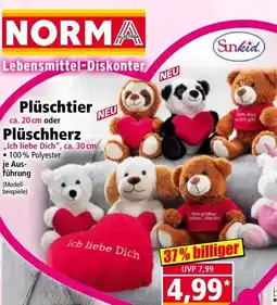 Norma Plüschtier oder Plüschherz Angebot