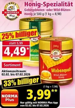Norma Honig-Spezialität Angebot