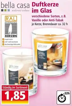 Norma Duftkerze modernes wohnen im Glas Angebot