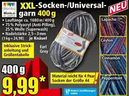 Norma XXL-Socken-/Universal- garn Angebot