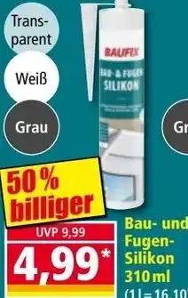 Norma Bau- und fugen- silikon Angebot