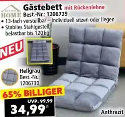 Norma Gästebett mit Rückenlehne Angebot