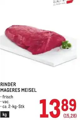 Metro Rinder mageres meisel Angebot