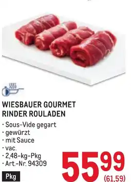 Metro Wiesbauer gourmet rinder rouladen Angebot