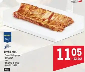 Metro Spare ribs Angebot