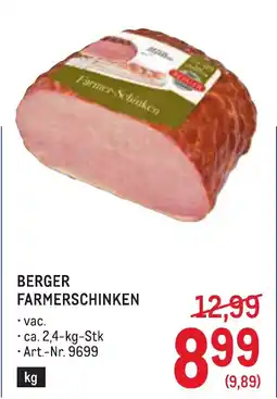 Metro Berger farmerschinken Angebot
