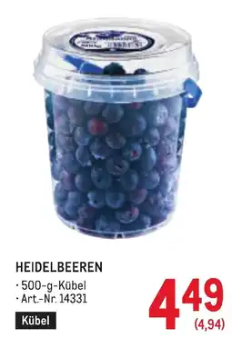 Metro Heidelbeeren Angebot