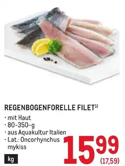 Metro Regenbogenforelle filet Angebot