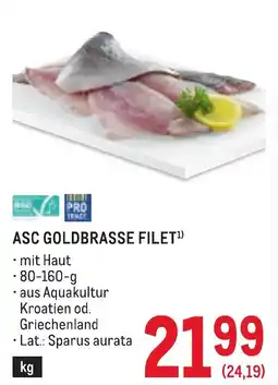 Metro Asc goldbrasse filet Angebot