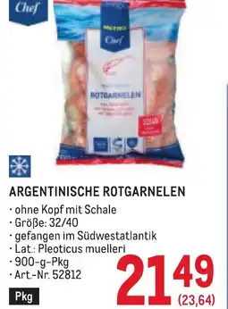 Metro Argentinische rotgarnelen Angebot