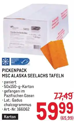 Metro Pickenpack msc alaska seelachs tafeln Angebot